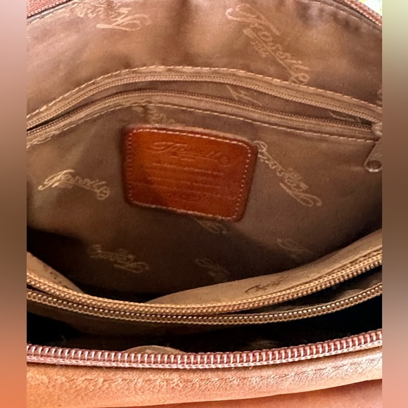 Vintage Fossil Victoria Top Zip Cognac ZB8273 Single Strap Purse - Picture 8 of 11